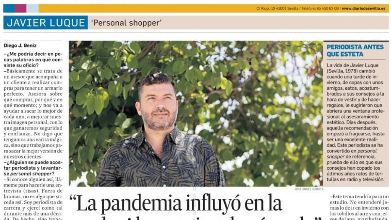 Detalle de la entrevista en Diario de Sevilla