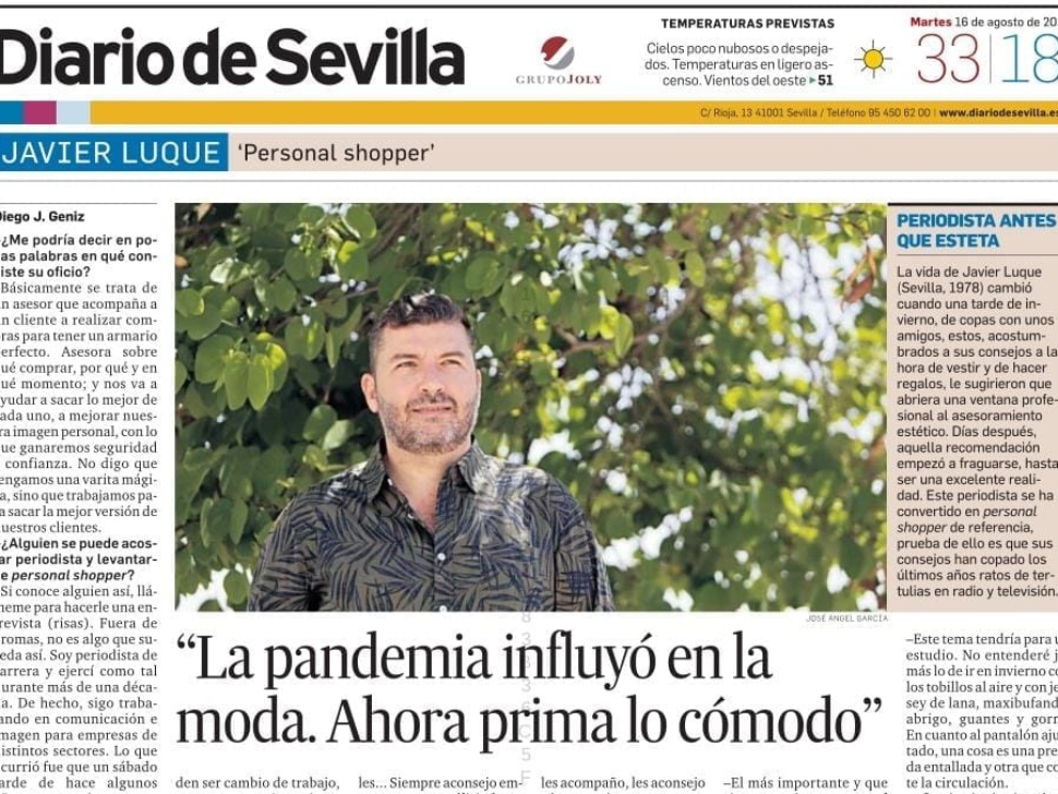 Detalle de la entrevista en Diario de Sevilla