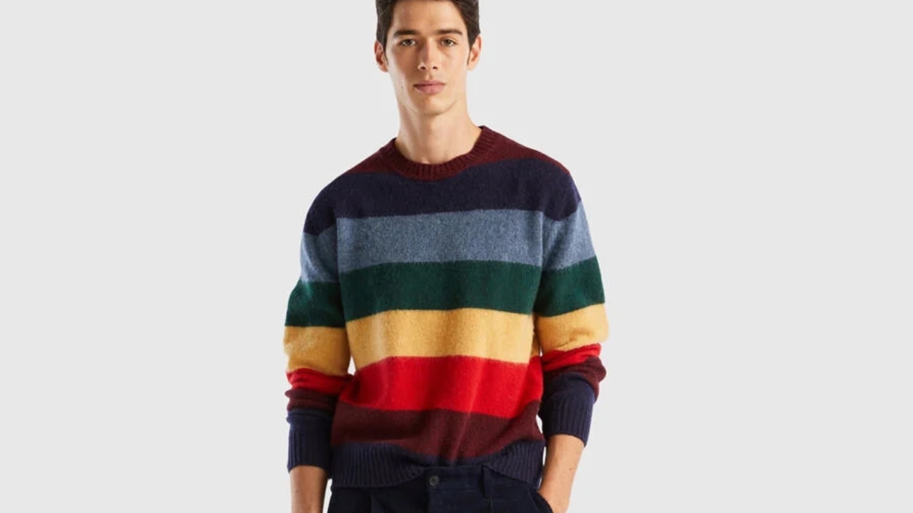 Jersey de Benetton, de rayas